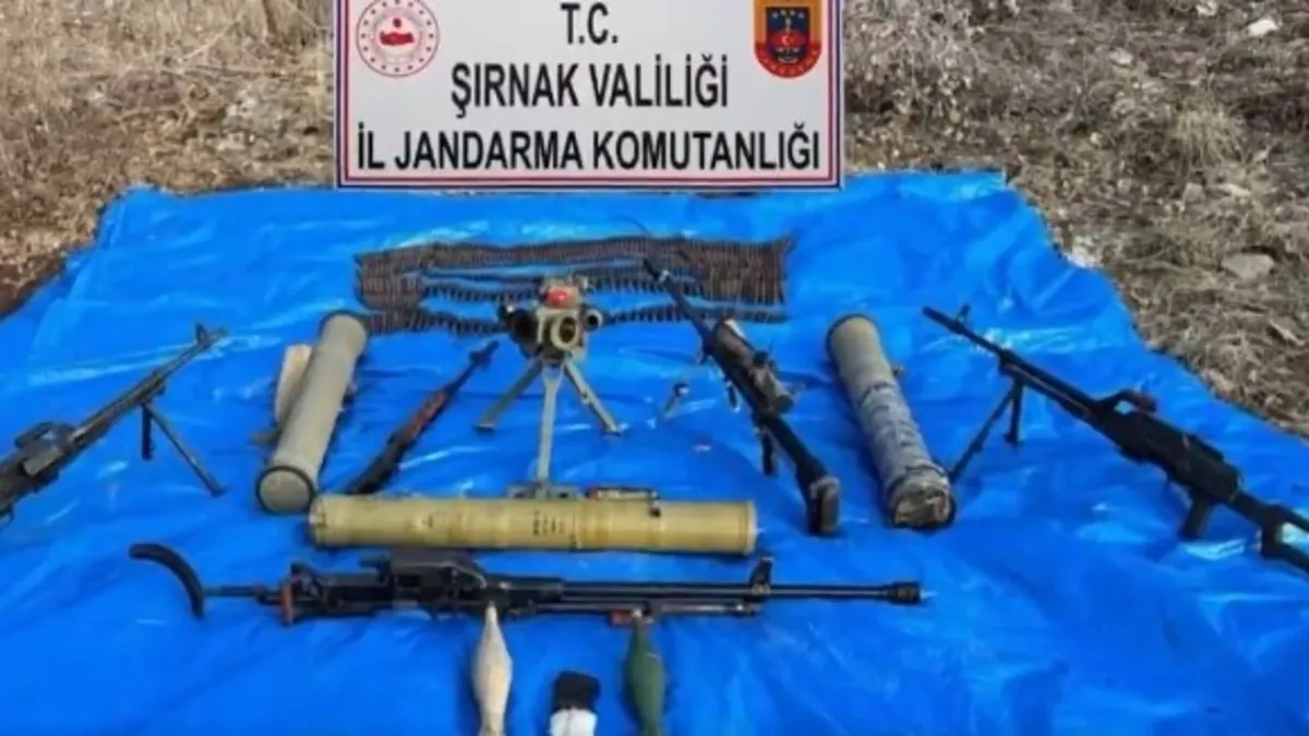 Cudi Dağı’nda çok sayıda mühimmat ele geçirildi