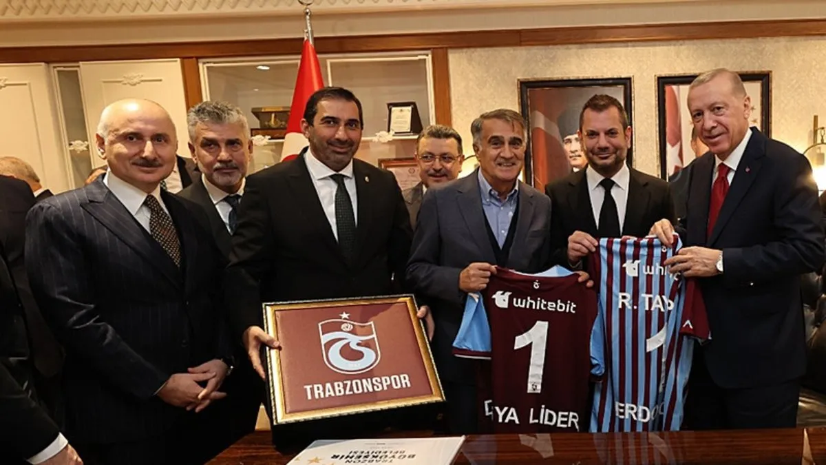 Trabzonspor’dan Cumhurbaşkanı Recep Tayyip Erdoğan’a teşekkür